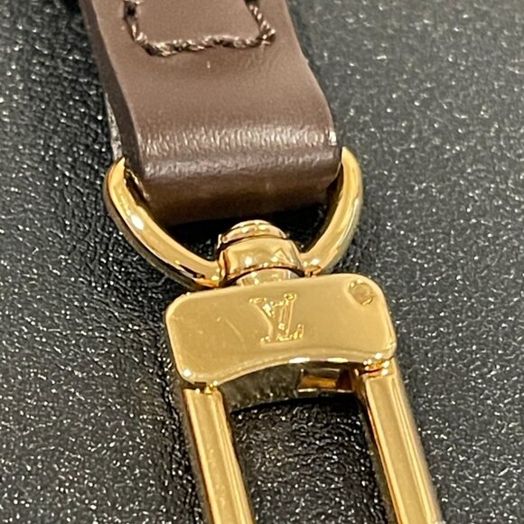 Louis Vuitton Brown Leather Bag Strap with Gold Hardware (C141986) - Picture 3 of 3